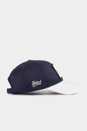 Gorra Six Blanco - Azul Marino Béisbol con Parche EL PATRON