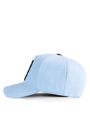 Gorra Azul Hielo Béisbol con Parche Normal is Boring Logolu