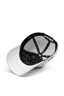 Gorra Blanco Béisbol con Parche leopardo