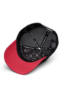 Gorra Rojo - Negro Hip Hop Premium con Parche oso