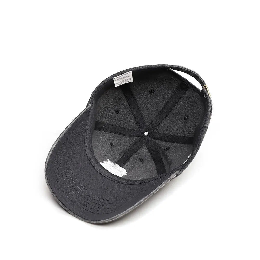 Gorra de Vintage Negro con Bordado León BlackBörk