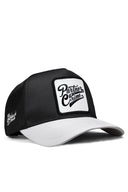 Gorra Negra Visera Blanca Trucker