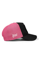 Gorra Negro Rosa Hip Hop Premium con Parche camarógrafo