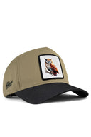 Gorra Negro Visón Béisbol con Parche búho