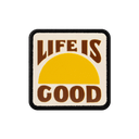 Gorra Six Negro - Ladrillo con Parche Life is Good