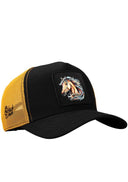 Gorra Negro Amarillo Trucker