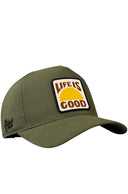 Gorra Caqui Béisbol con Parche Life is Good