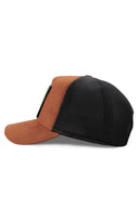 Gorra Camel Negro Hip Hop Premium con Parche oso