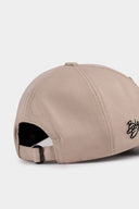 Gorra Six Beige Béisbol con Parche perro