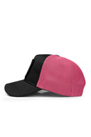 Gorra Negro Rosa Hip Hop Premium con Parche camarógrafo
