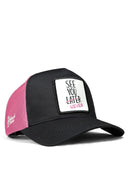 Gorra Negro Rosa Trucker