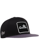 Gorra de Gris - Negro Hip Hop  con Parche King - Image 1