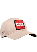 Gorra Six Beige Béisbol con Parche STORM