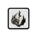 Gorra Blanco Béisbol con Parche lobo