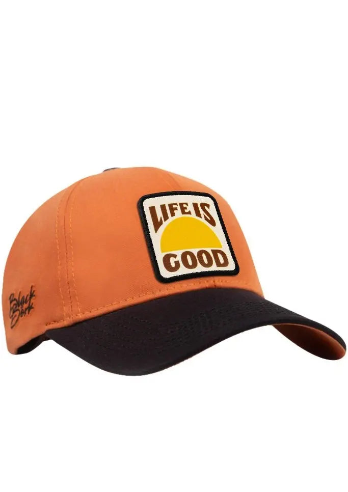 Gorra Negro-Ladrillo Seis Panel BlackBörk