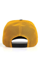 Gorra Azul Marino - Amarillo Hip Hop Premium con Parche Lobo