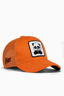 Gorra Naranja Trucker Niños con Parche leopardo - Image 1