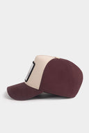 Gorra Café Beige Béisbol con Parche lobo