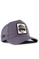 Gorra Gris Béisbol con Parche gato