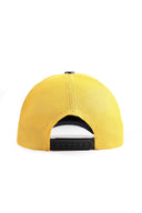 Gorra Azul Marino - Amarillo Hip Hop Premium con Parche Normal is Boring Logolu