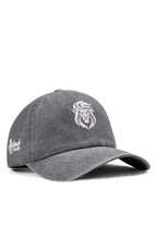 Gorra de Vintage Gris con Bordado León BlackBörk
