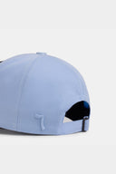 Gorra Six Negro - Azul Hielo Béisbol con Parche Queen