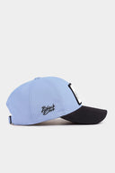 Gorra Six Negro - Azul Hielo Béisbol con Parche EL PATRON
