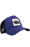 Gorra Azul - Negro Hip Hop Premium con Parche oso