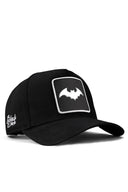 Gorra Negro Béisbol con Parche murciélago