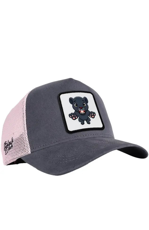 Gorra Gris-Rosa Trucker Clásico BlackBörk