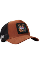 Gorra Camel Negro Hip Hop Premium con Parche oso