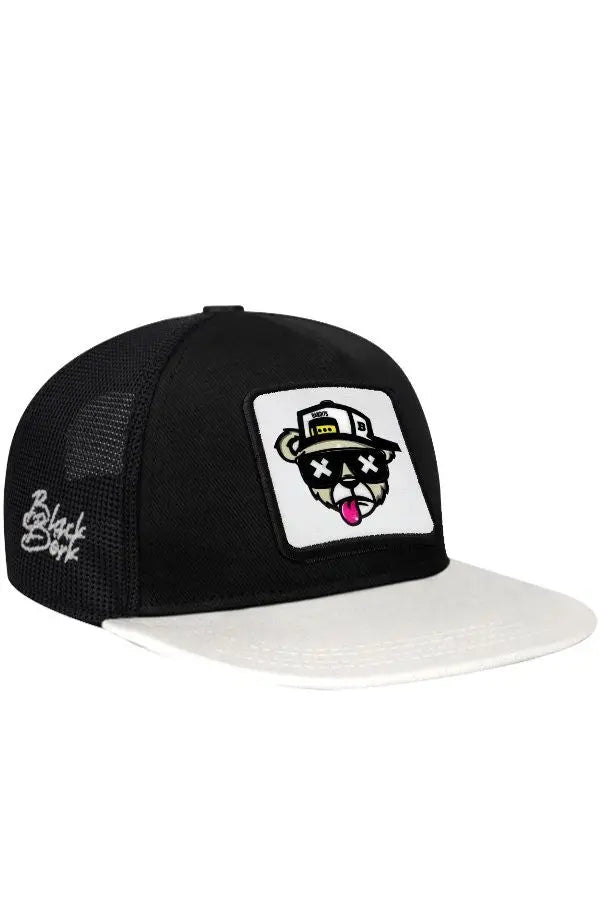 Gorra Blanco - Negro Trucker Hip Hop Niños BlackBörk
