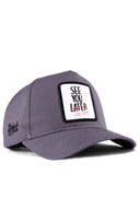 Gorra Gris Béisbol con Parche labio