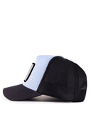 Gorra Negro - Azul Hielo Professional con Parche oso