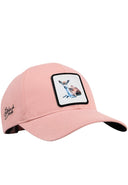 Gorra Six Salmón Béisbol con Parche ciervo