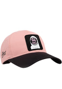 Gorra Six Negro - Salmón Béisbol con Parche espacio