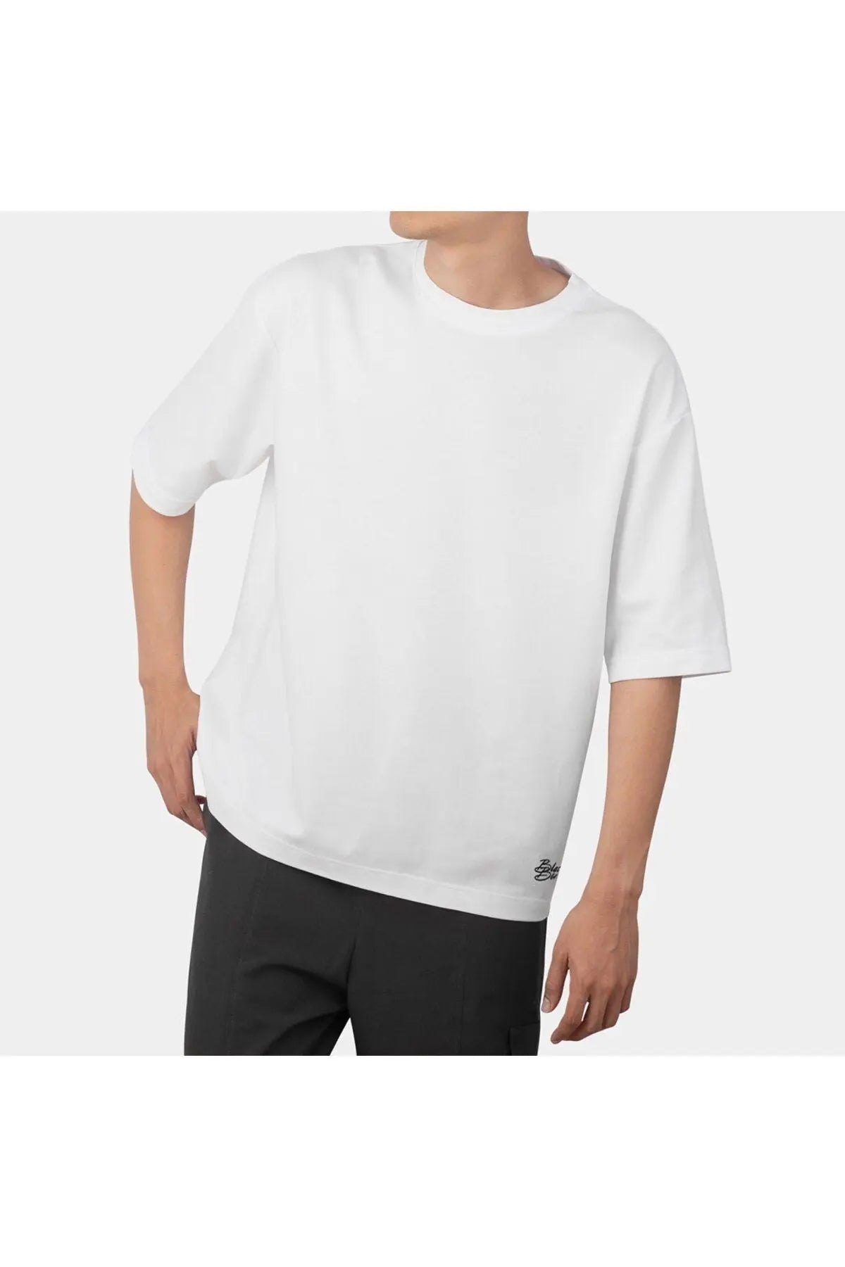 Camiseta Talla Grande Blanca B-Shirt BlackBörk