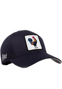 Gorra Six Azul Marino Béisbol con Parche Gallo
