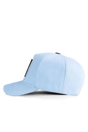 Gorra Azul Hielo Béisbol con Parche Why So Serious