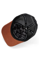 Gorra Camel Negro Hip Hop Premium con Parche oso