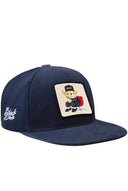 Gorra Azul Marino Hip Hop Niños con Parche leopardo - Image 1