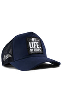 Gorra Azul Marino Hip Hop Premium con Parche My Life My Rules