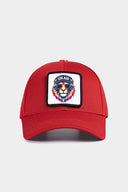 Gorra Six Rojo Béisbol con Parche León