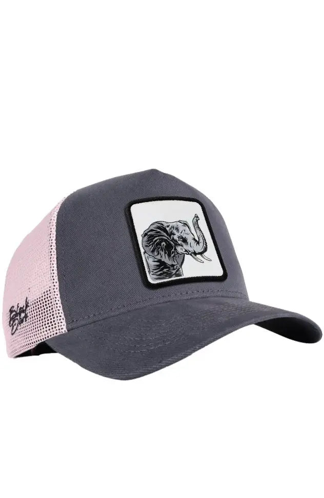 Gorra Gris-Rosa Trucker Clásico BlackBörk