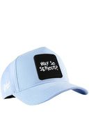 Gorra Azul Hielo Béisbol con Parche Why So Serious
