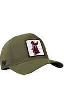 Gorra Caqui Béisbol con Parche gallo