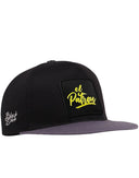 Gorra de Gris - Negro Hip Hop  con Parche El Patron - Image 1