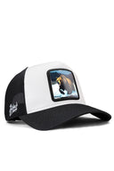 Gorra Negro Blanco Hip Hop Premium con Parche oso
