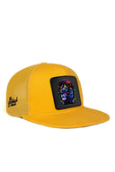 Gorra Amarillo Hip Hop Niños Trucker con Parche León