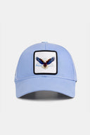Gorra Six Azul Hielo Béisbol con Parche Águila